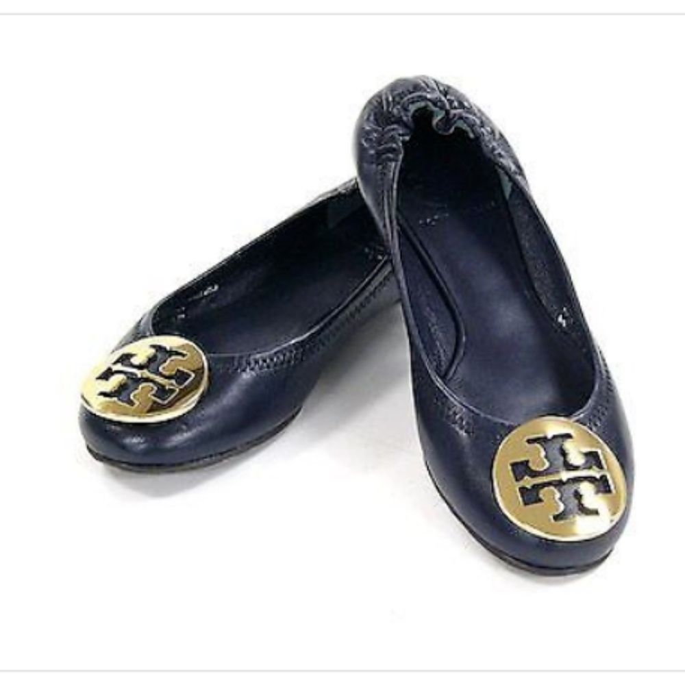 Tory Burch Navy Blue REVA FLATS